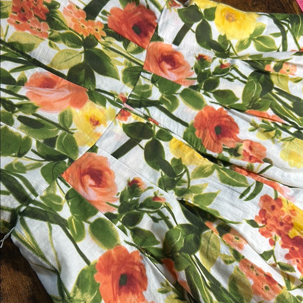 Tommy Hilfiger Floral Fit & Flare Jewel Neck Sleeveless A-Line Midi Dress Sz 2 - Picture 15 of 15